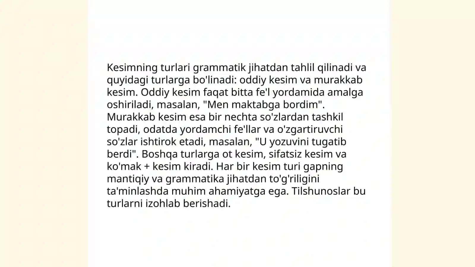 Kesimlar. Detallarga kesim berish 3