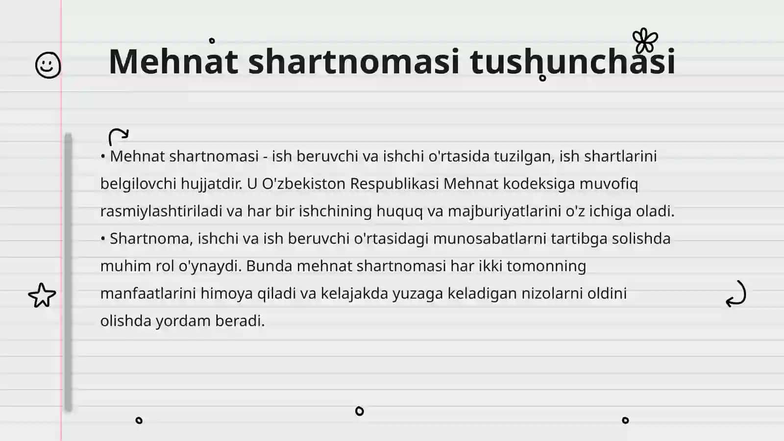 Mehnat shartnomasi va ishga qabul qilishni rasmiylashtirish 3