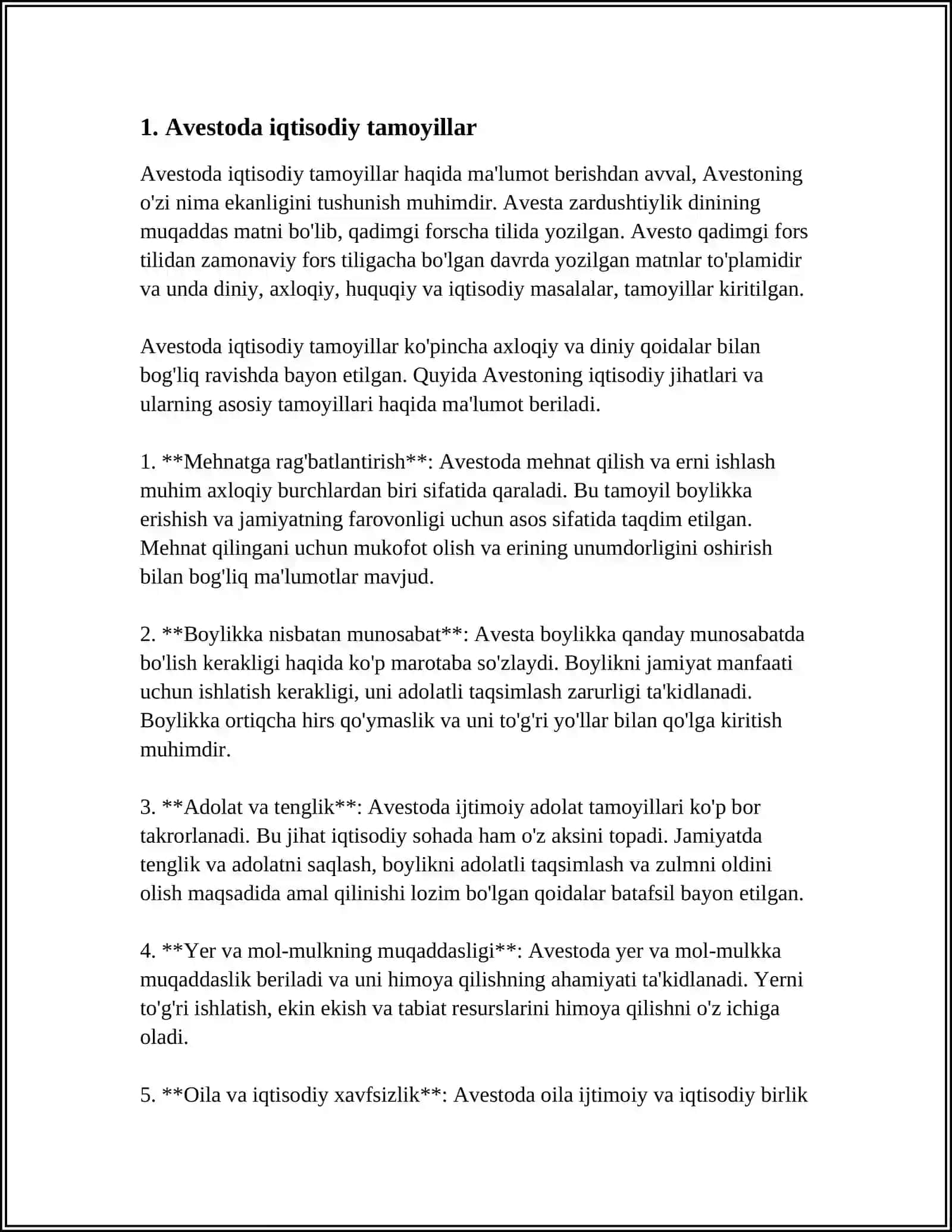 AVESTODAGI IQTISODIY QARASHLAR 3
