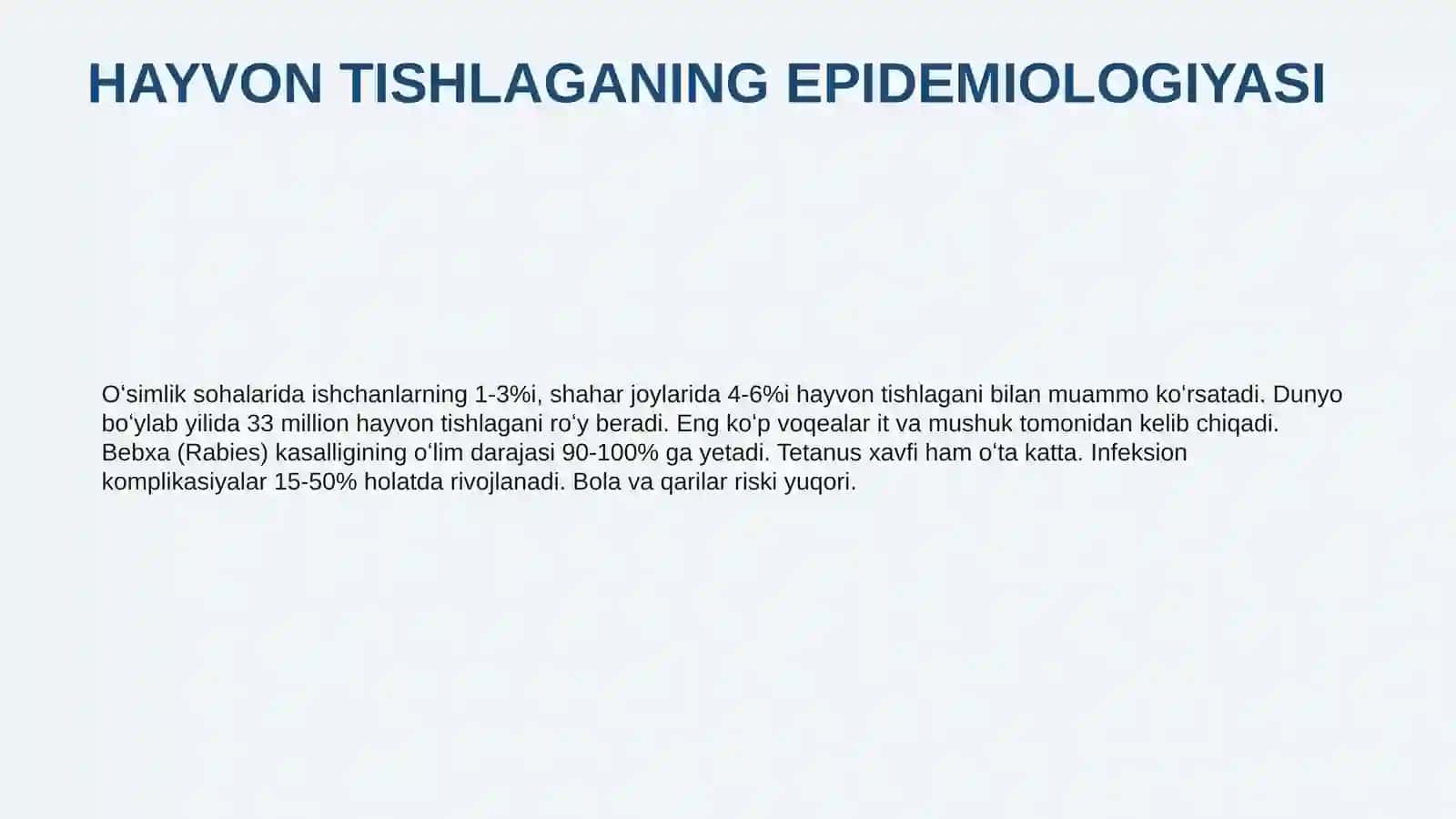 HAYVON TISHLAGANING EPIDEMIOLOGIYASI 3