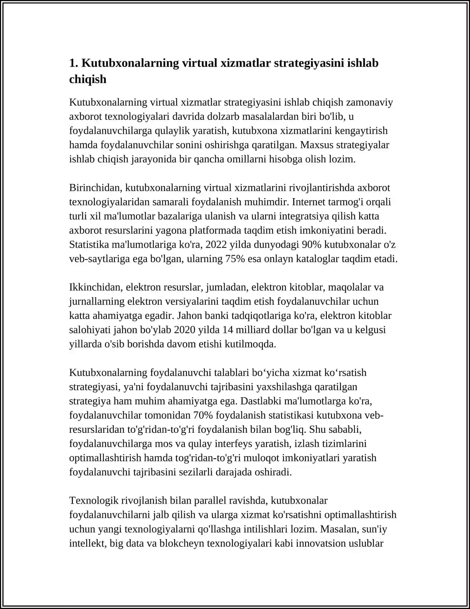 KUTUBXONALARNING VERTUAL XIZMAT KO‘RSHATISHDAGI YETAKCHI ROLI 3