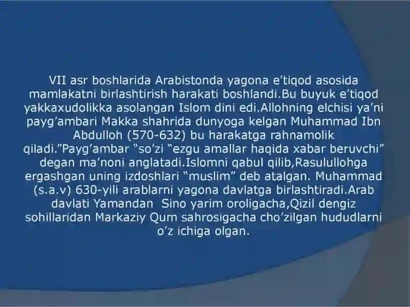 Islomdini Tayyorlaydi 3
