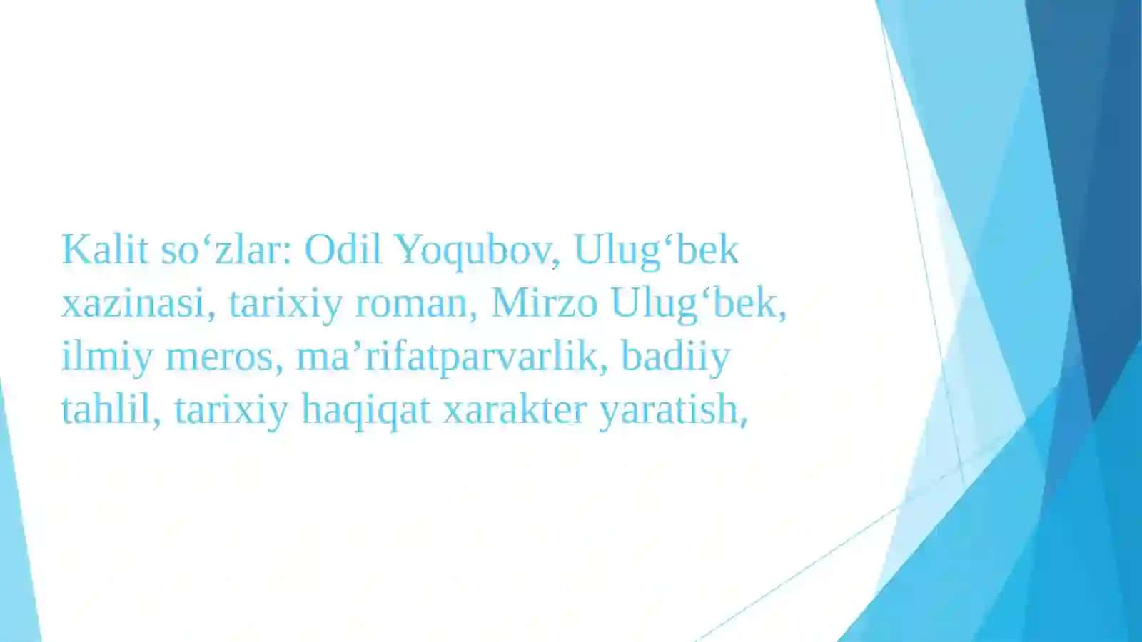 Ulug’bek xazinasi 3
