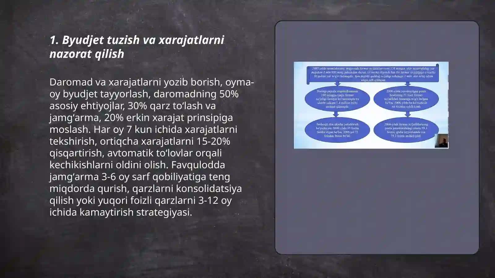 Byudjet tuzish va xarajatlarni nazorat qilish 3
