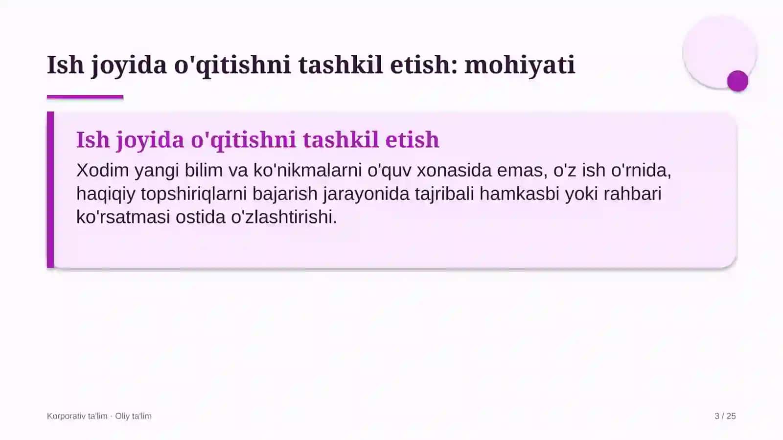 Maishiy texnika ta'mirlash ustaxonalarida ish joyida o'qitishni tashkil etish 3