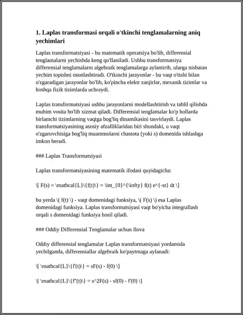 ANIQ VA ITERATSION USULLAR ( O'TKINCHI JARAYONLAR FANIDAN) 3