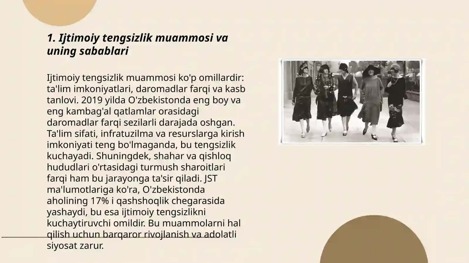 Ijtimoiy tengsizlik muammosi va uni hal qilish 3