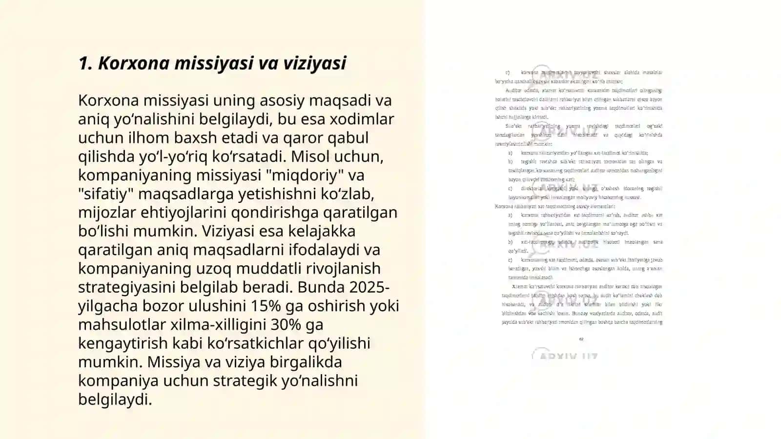 Korxonalarda strategik rejalashtirish xususiyatlari 3