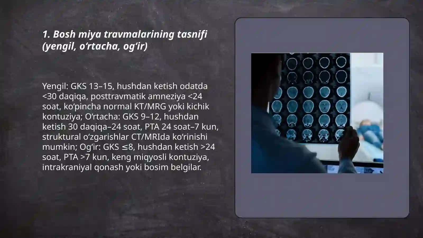 Bosh miya travmalari 3