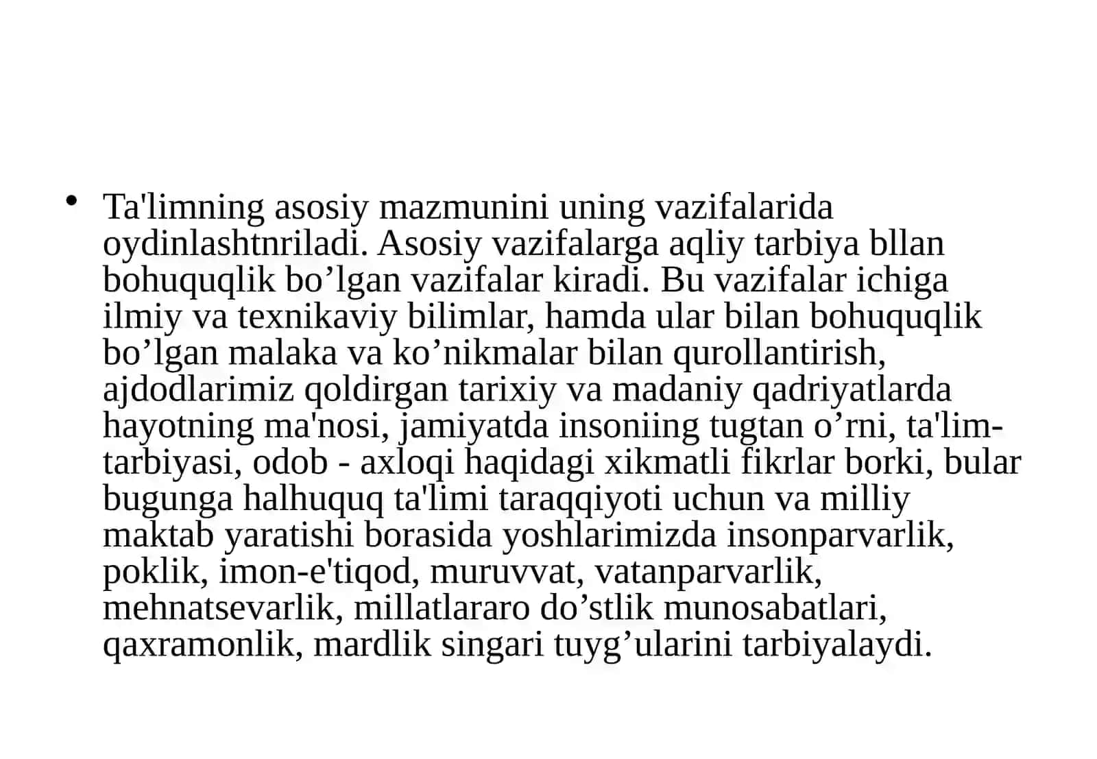 Ta’lim mazmuni 3