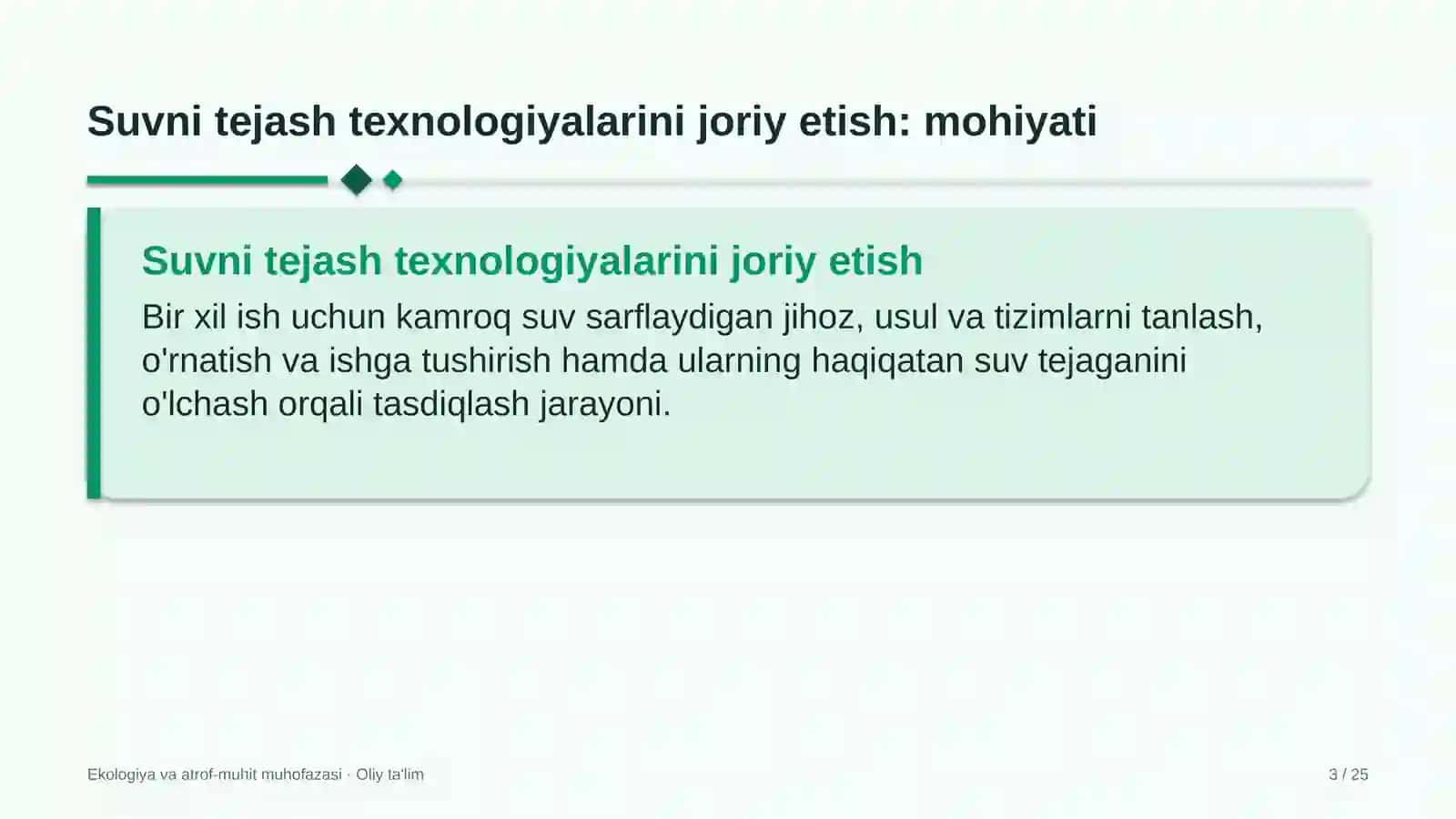 Avtomobil bozorlarida suvni tejash texnologiyalarini joriy etish 3