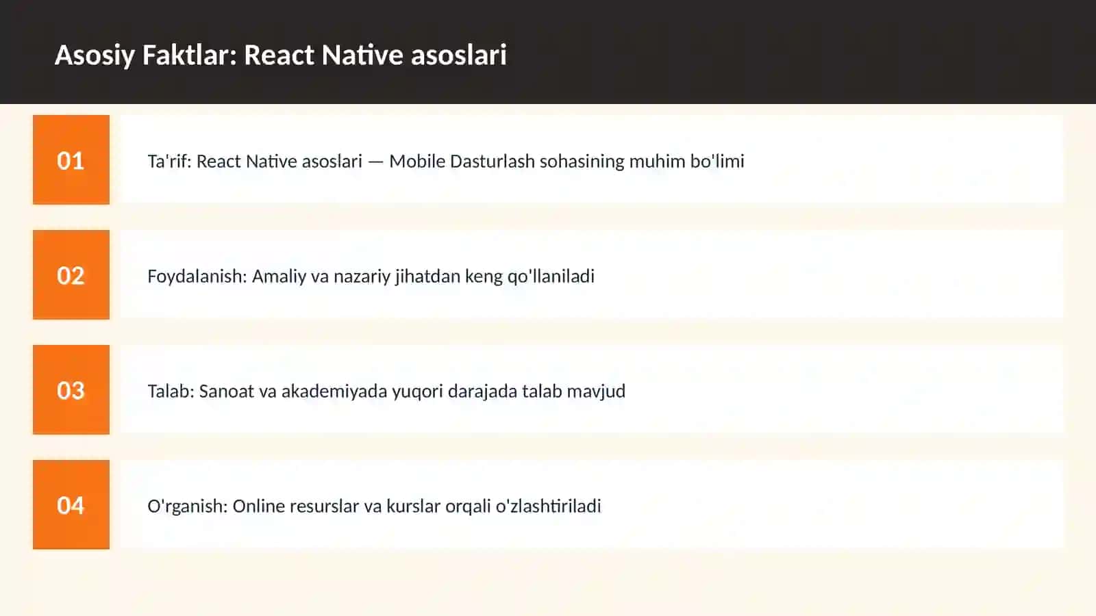 React Native asoslari 3