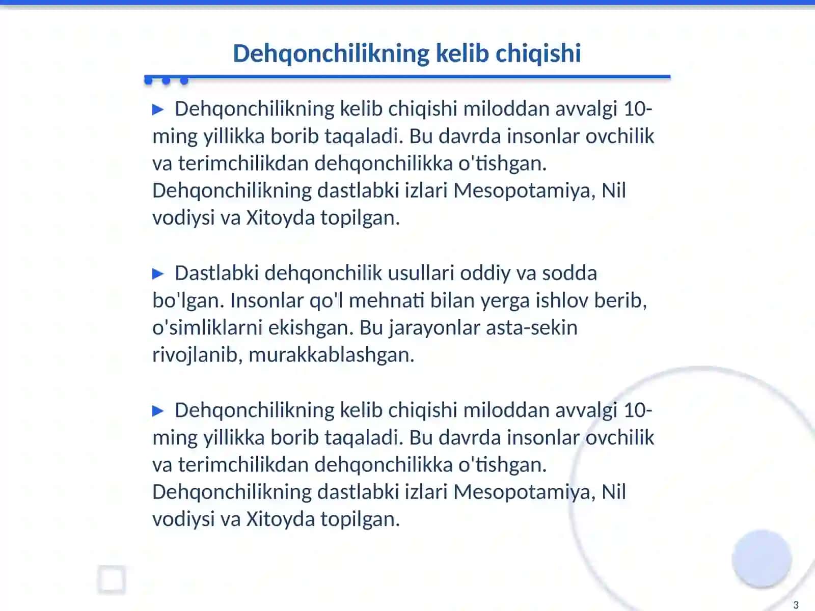 Abdumalikova Zulxumor Dehqonchilik va melioratsiya fanidan mustaqil ishi 3