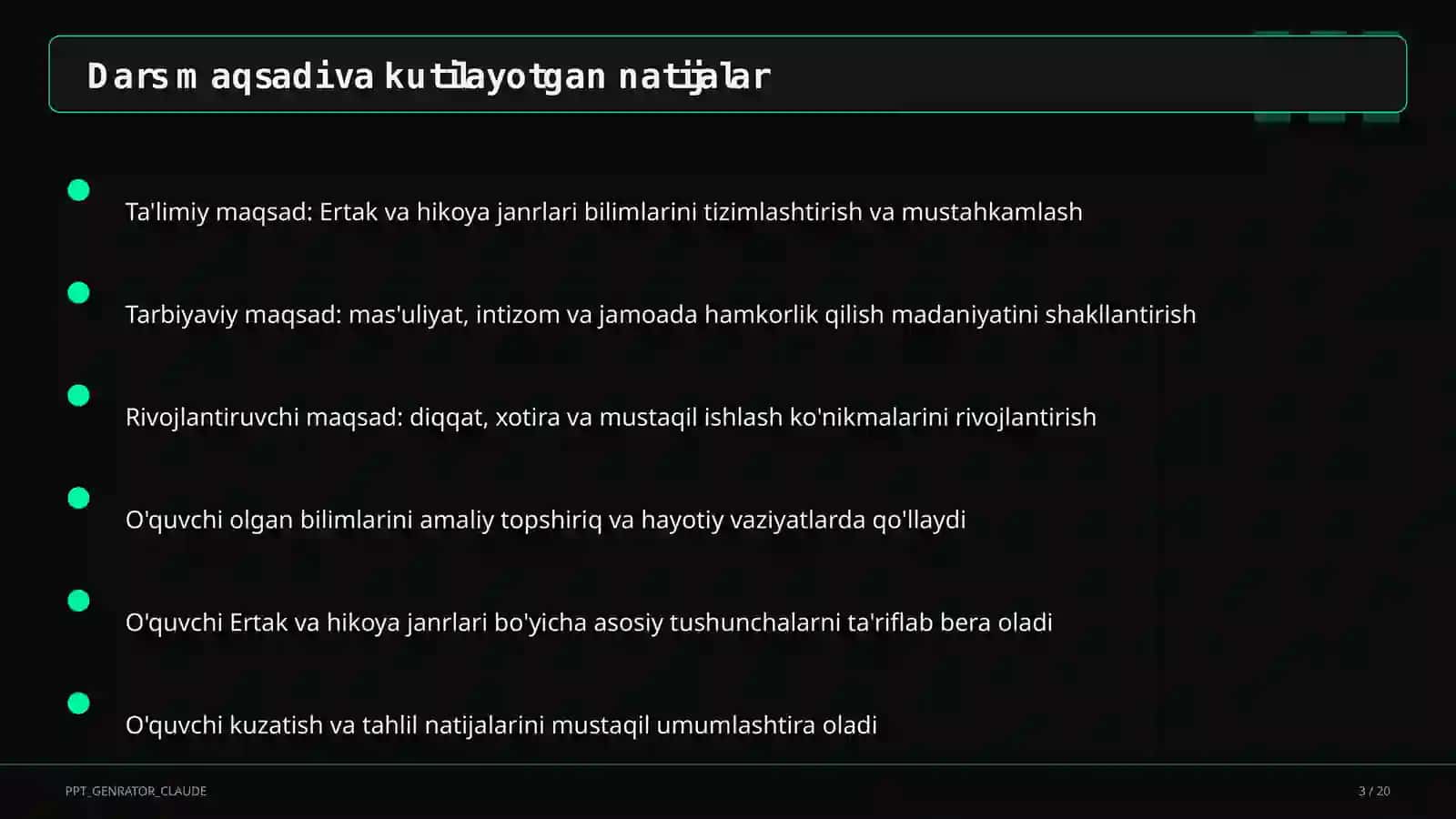 Ertak va hikoya janrlari (4-sinf) 3