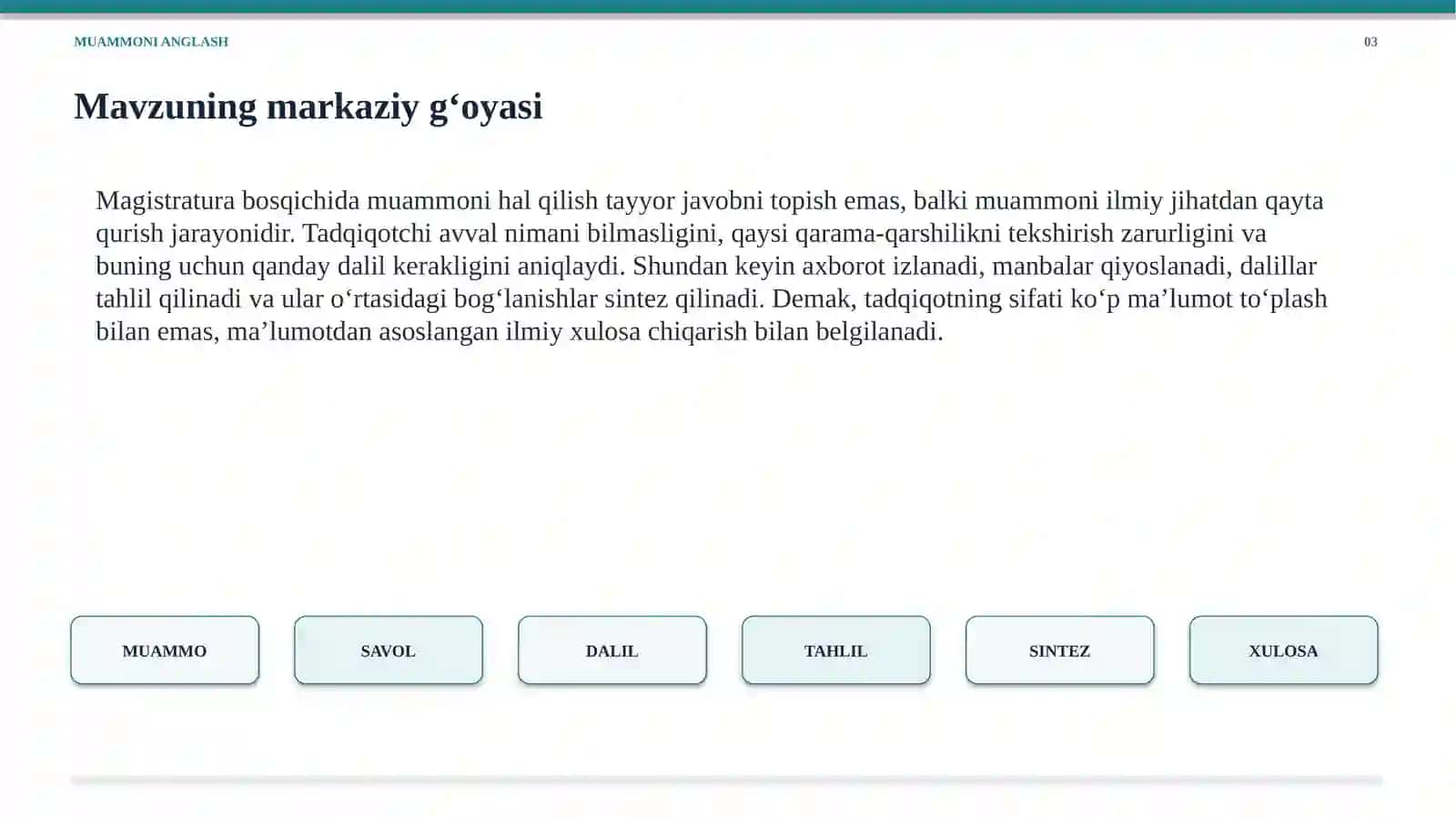 Boshlang‘ich matematik ta’limga oid ilmiy tadqiqot usullari va metodlari 3