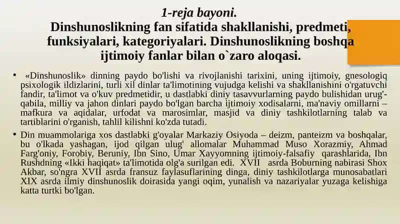 Din ijtimoiy madaniyat hodisa sifatidagi ahamiyati. Milliy dinlar. Zardushtiylik dini. 3