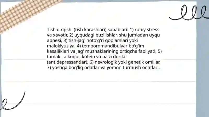 Tish karashlari 3