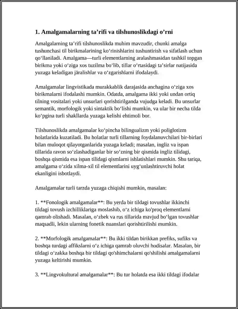 Amalgamalar 3
