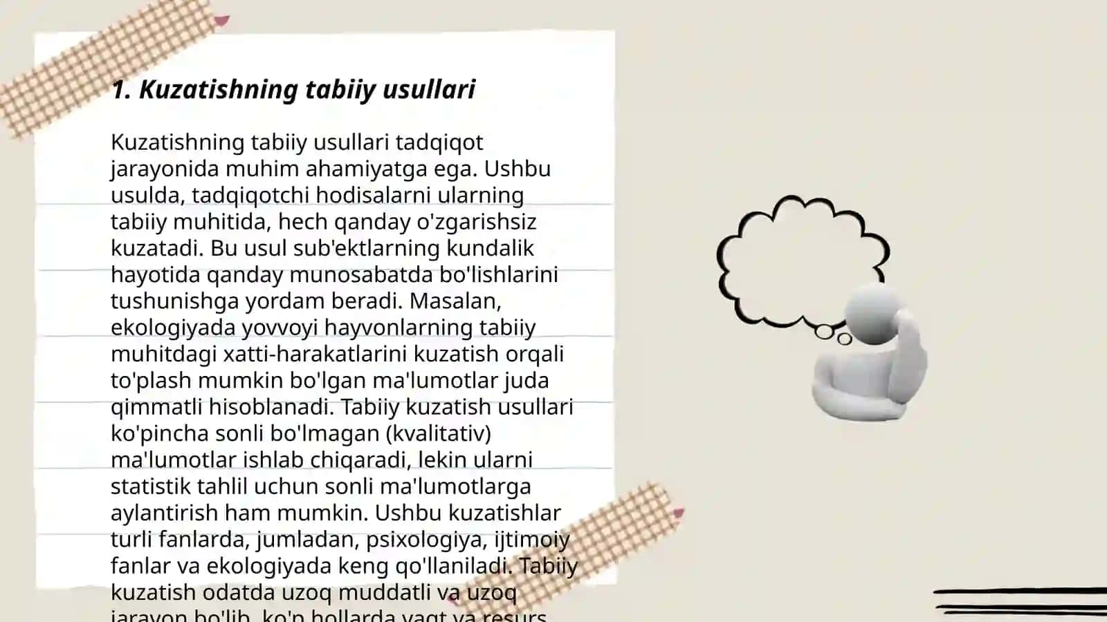 Psixologik kuzatish metodlari klassikatsiyasi 3