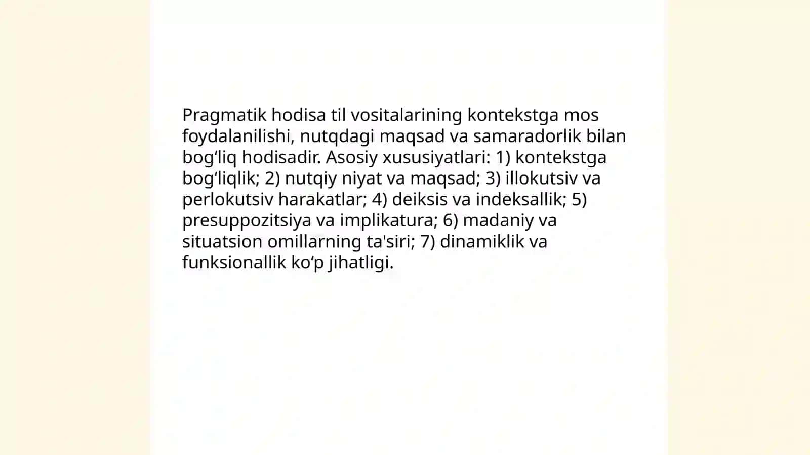Pragmatik hodisa tushunchasi va uning turlari 3