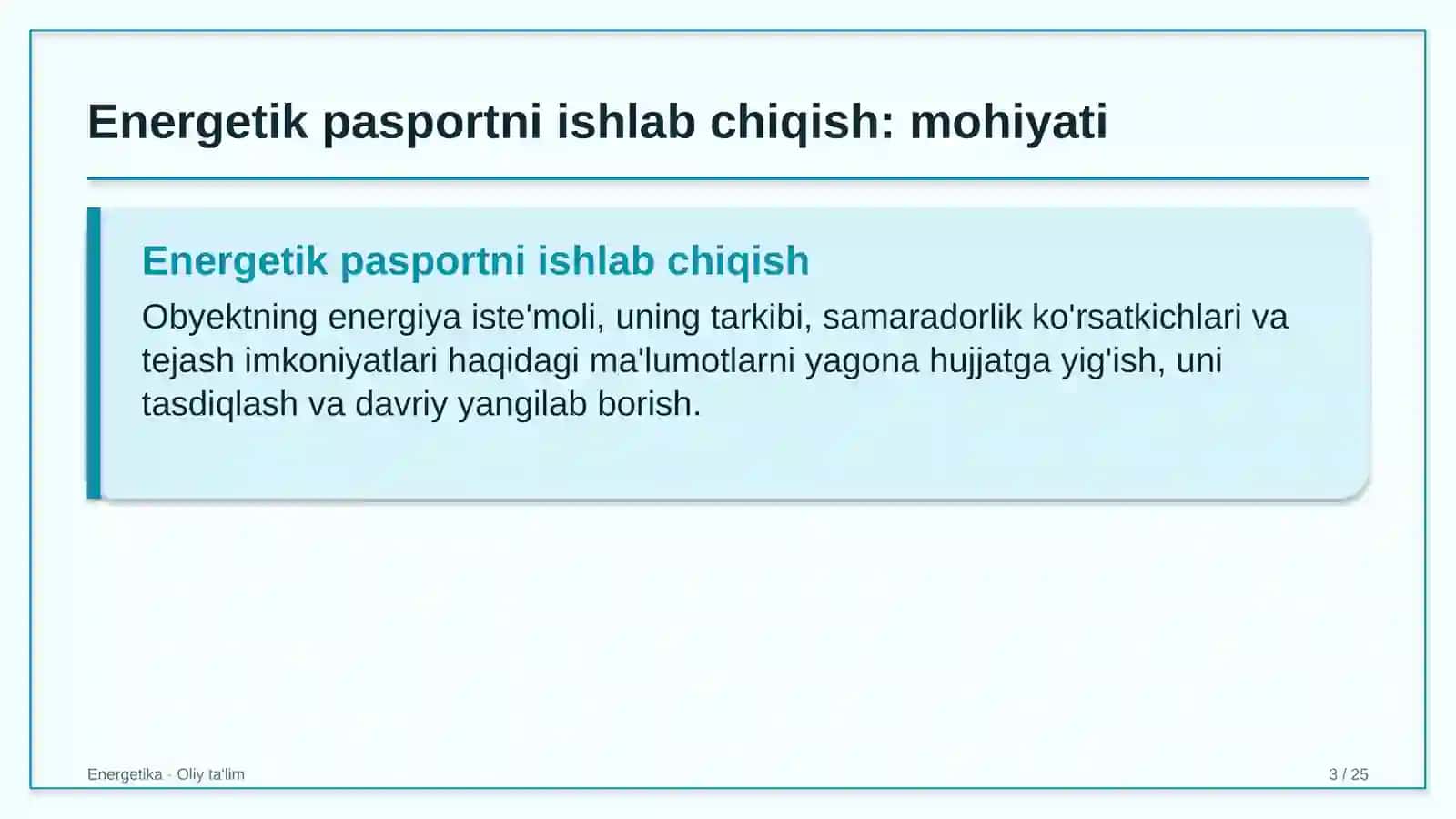 boshlang'ich ta'limda energetik pasportni ishlab chiqish 3403 3