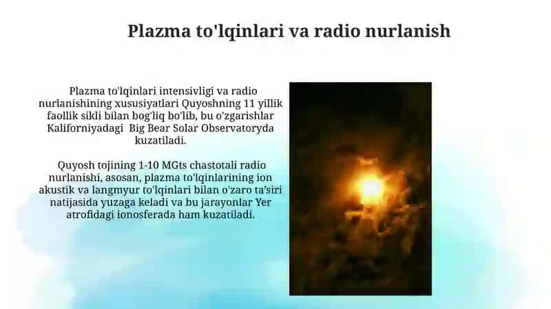 Quyosh Tojining Radio Nurlanishi 3