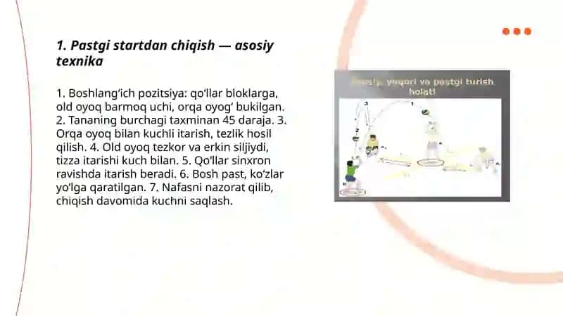 Pastgi startdan chiqish 3