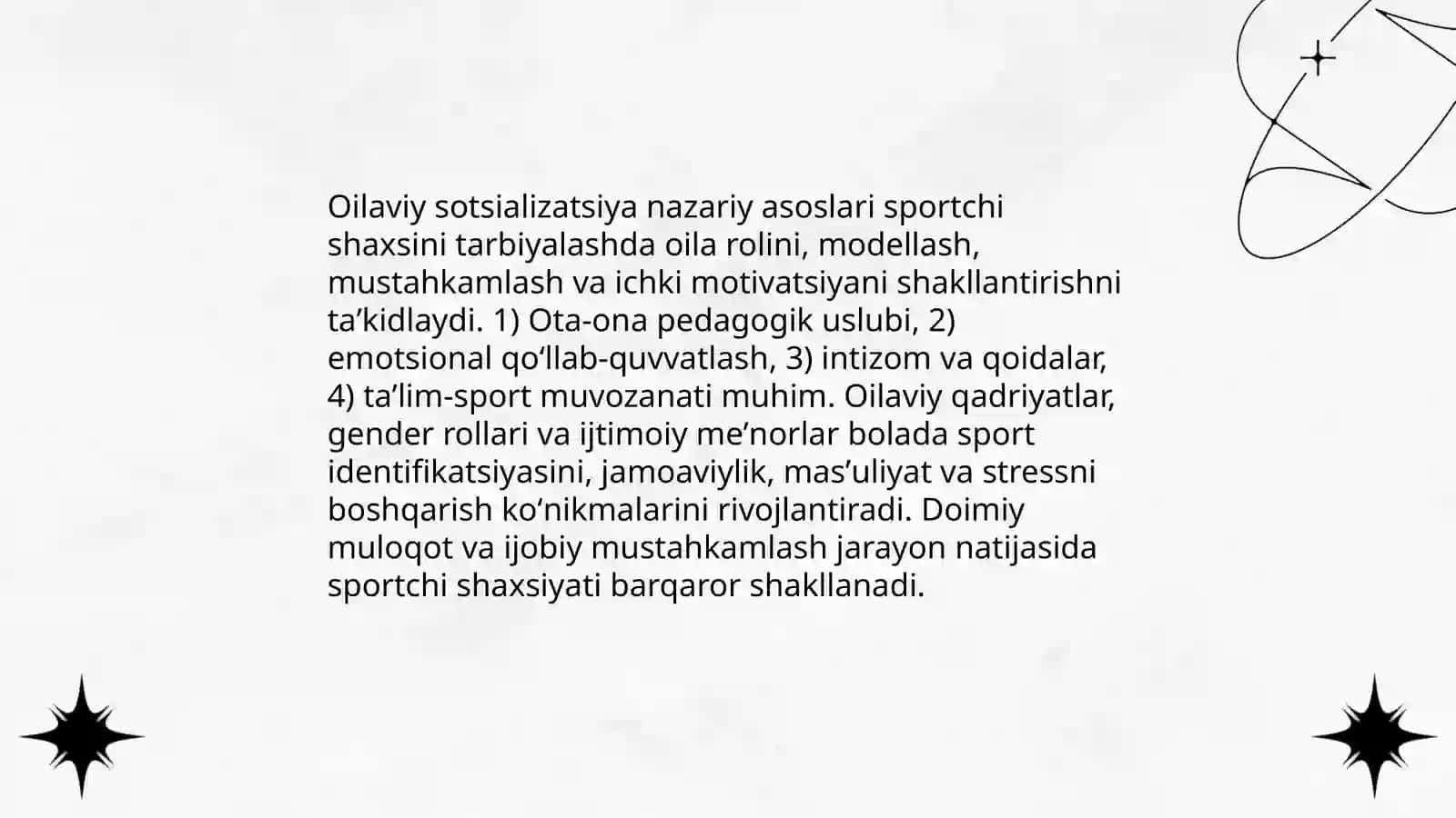 Sportchi shaxsini tarbiyalash oilada 3