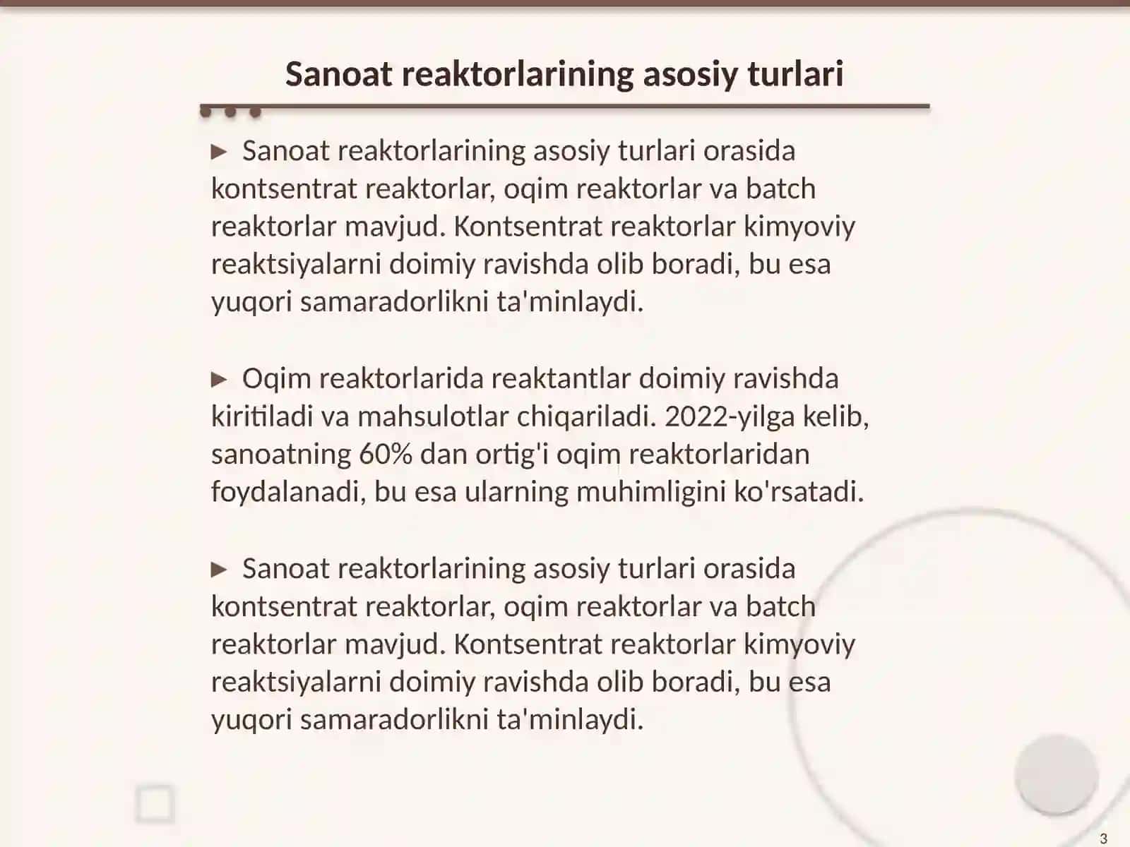 Sanoat qurilmalaridagi reaktorlar 3