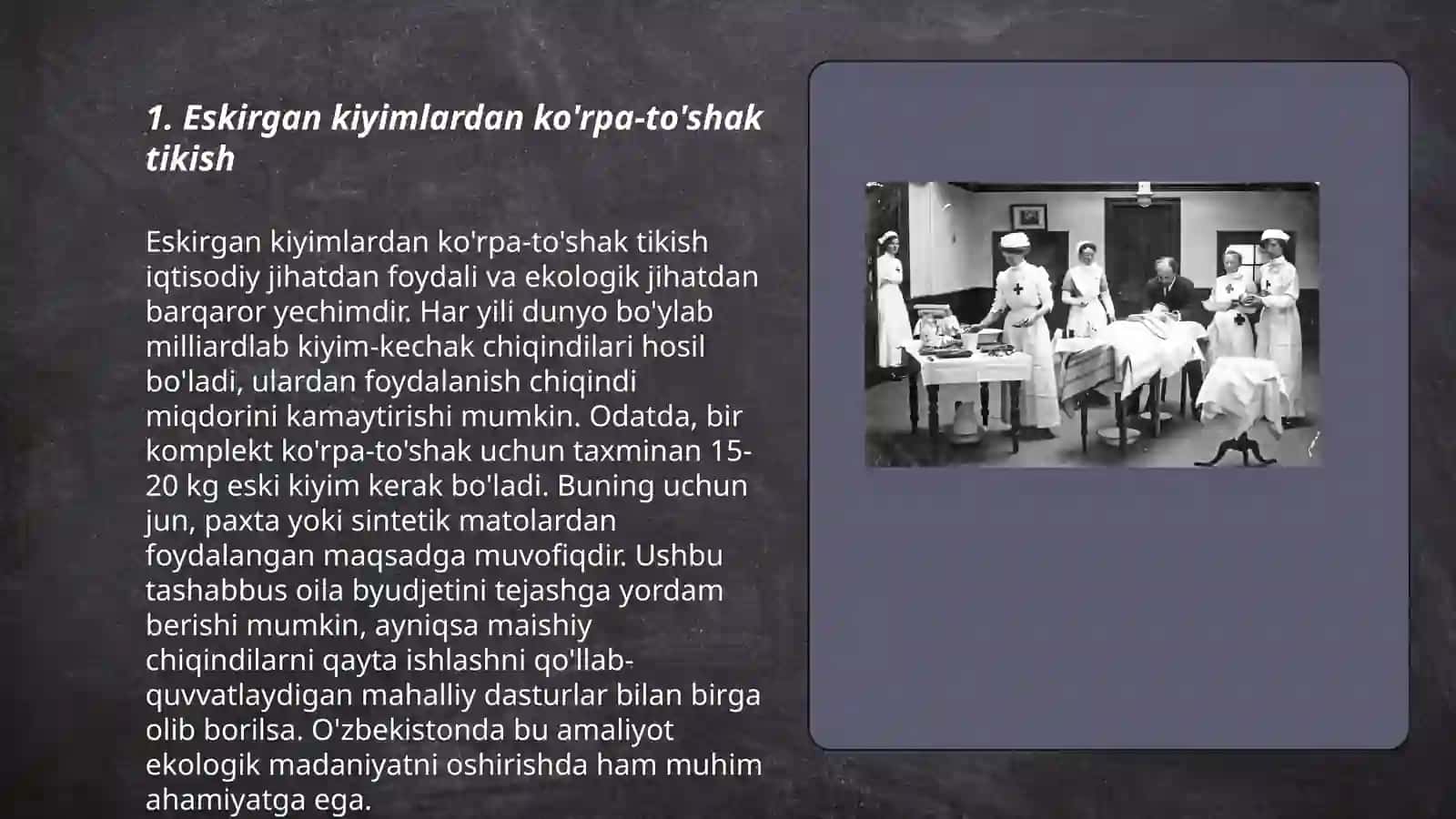 Eskirgan kiyimlardan ko'rpa-to'shak tikish 3