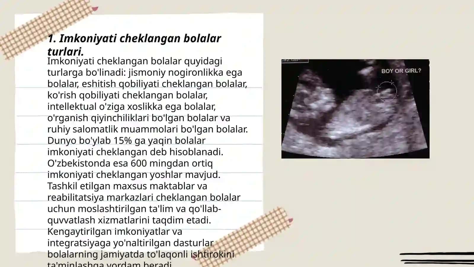 Imkoniyati cheklangan bolalar va ularning turlari va ularni inlyuziv ta'limga jal betish 3