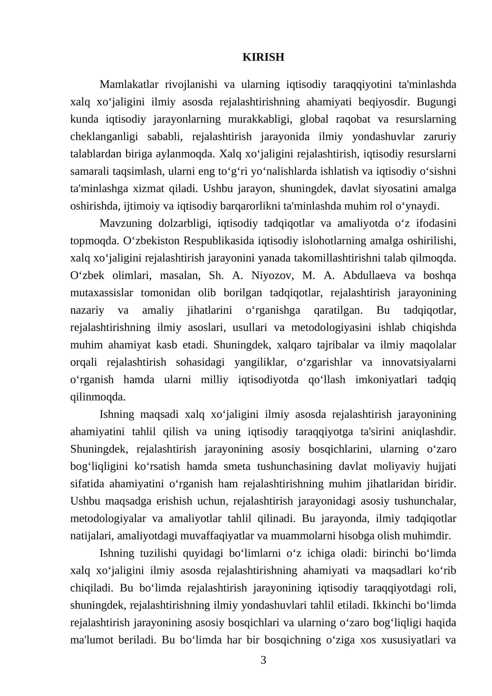 Xalq xo‘jaligini ilmiy asosda rejalashtirish – iqtisodiy taraqqiyot asosi 3