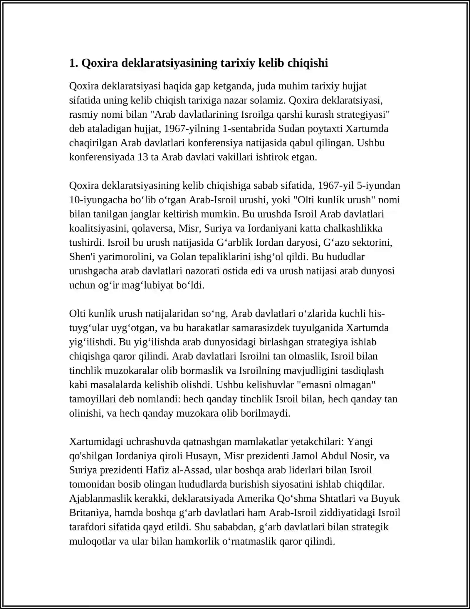 QOXIRA DEKLARATSIYASI TARIXI VA MAZMUNI 3