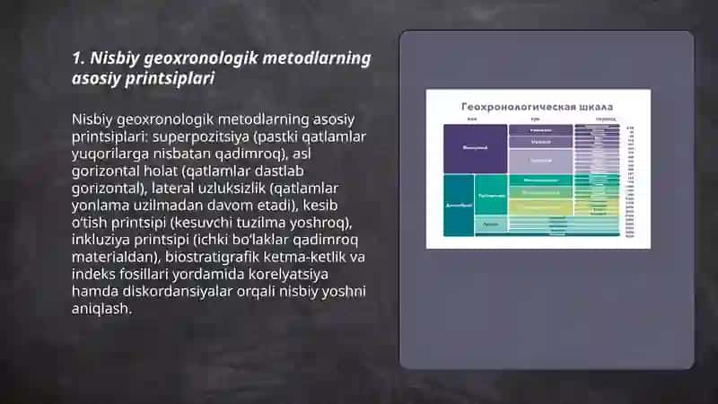 Nisbiy va mutlaq geoxronologik metodlar 3