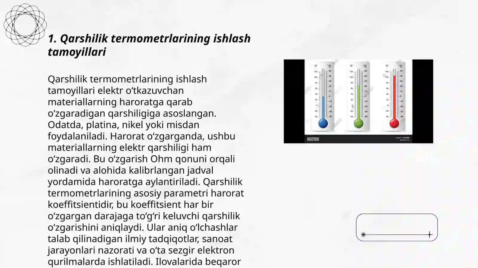 Qarshilik termometrlari bilan haroratni olchash 3