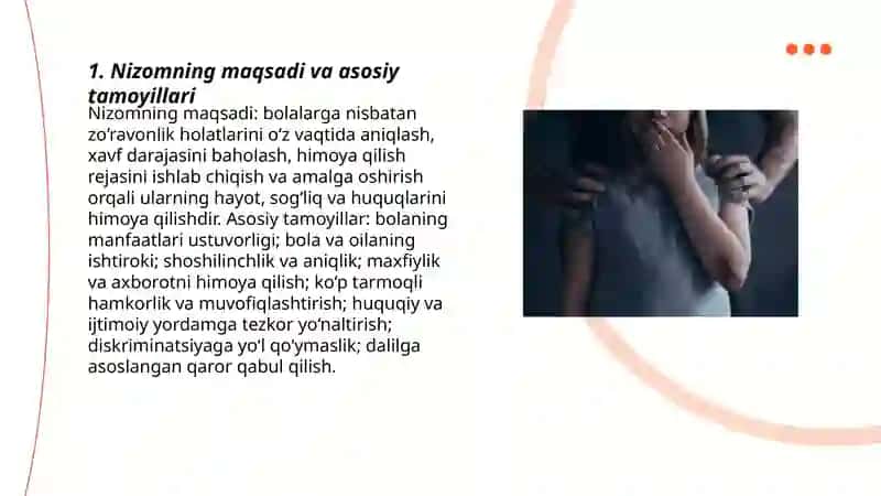 Bolalarga zo‘ravonlik holatlarini aniqlash va himoya qilish nizomi 3