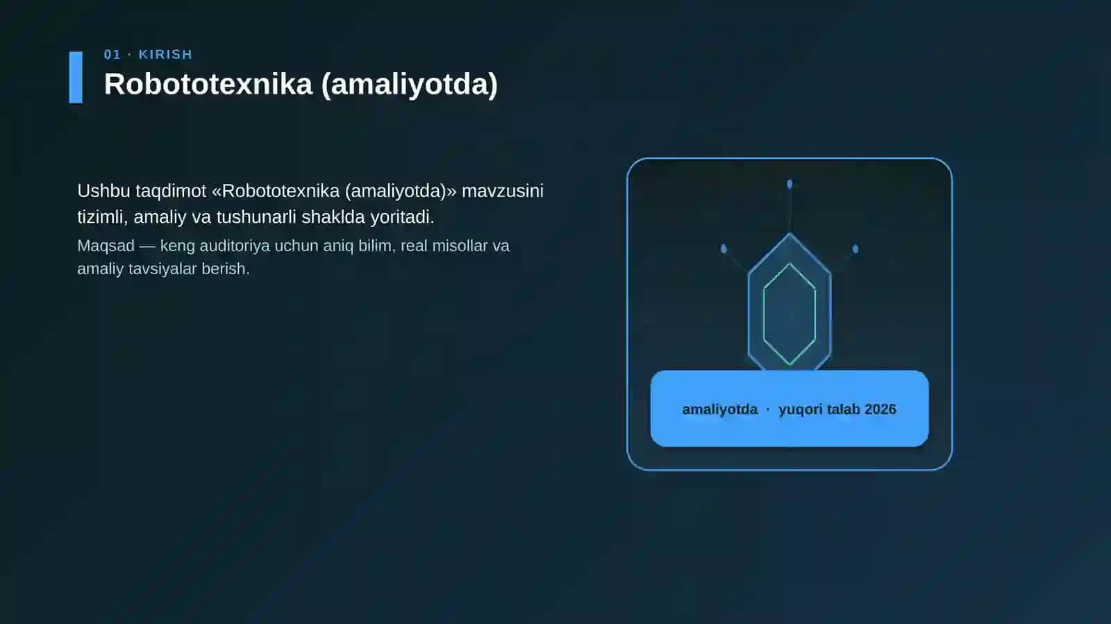 Robototexnika (amaliyotda) 3