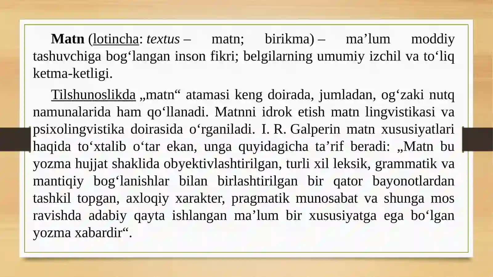 Matn va uning turlari 3