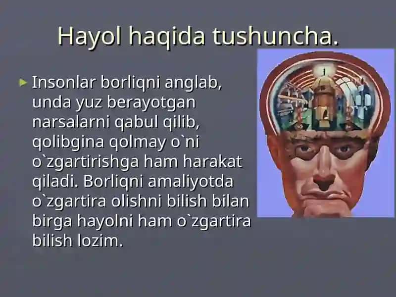 Hayol haqida tushuncha 3