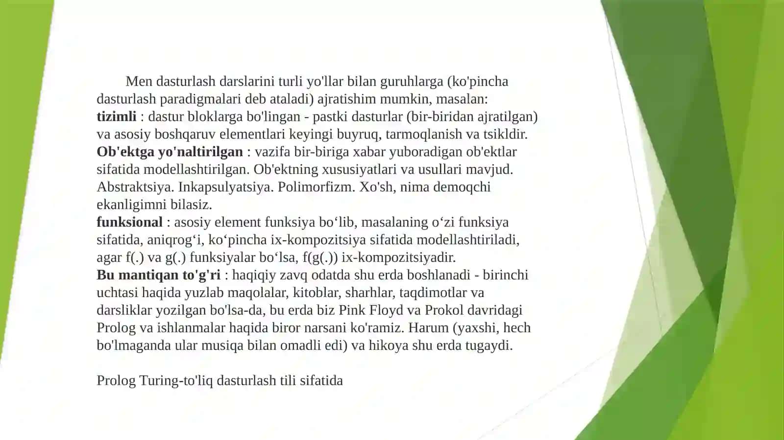 Mantiqiy programmalash turlari 3