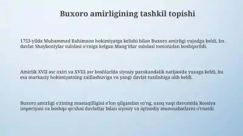Buxoro amirligi 3