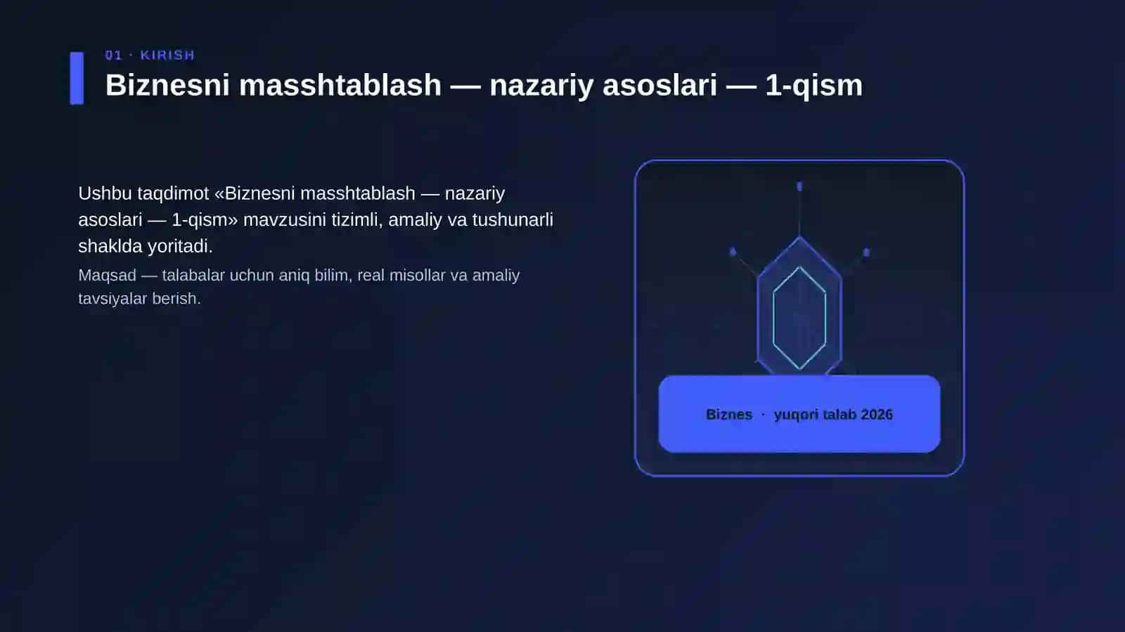 Biznesni masshtablash — nazariy asoslari — 1-qism 3