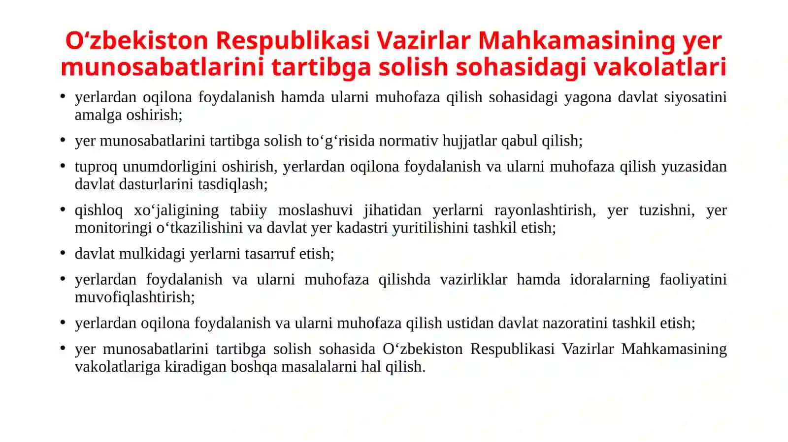 Yer uchastkalarini berish 3
