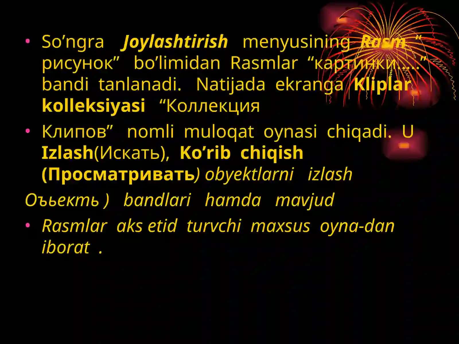 Rasmlar bilan ishlash 3