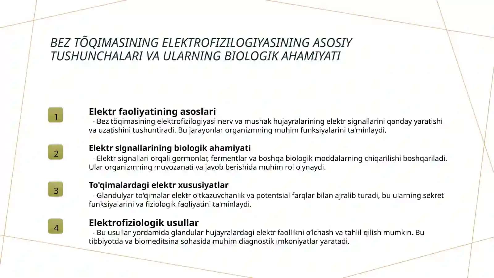 Bez tõqimasining elektrofizilogiyasi 3