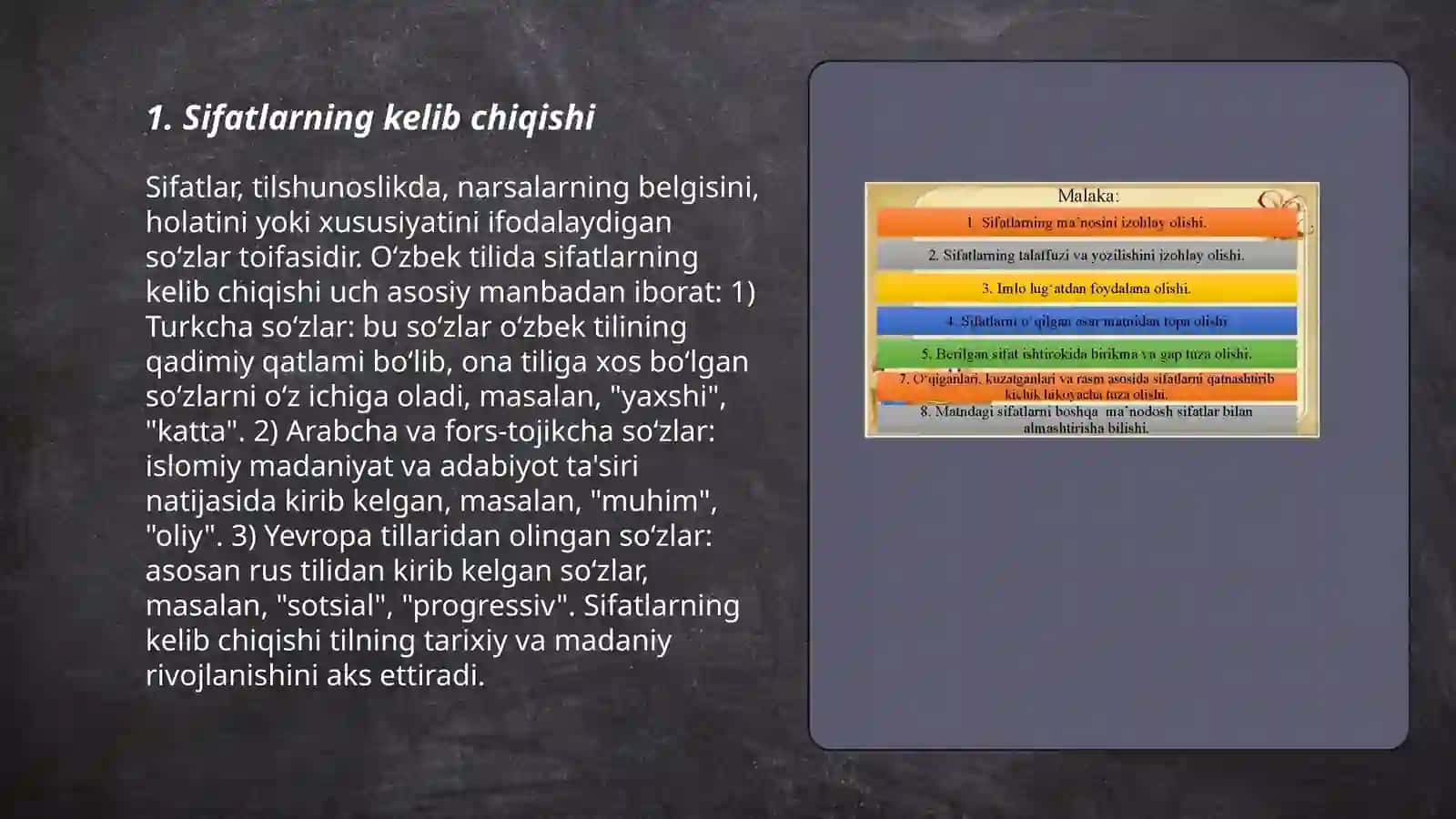 Sifatlarning yasalishi 3