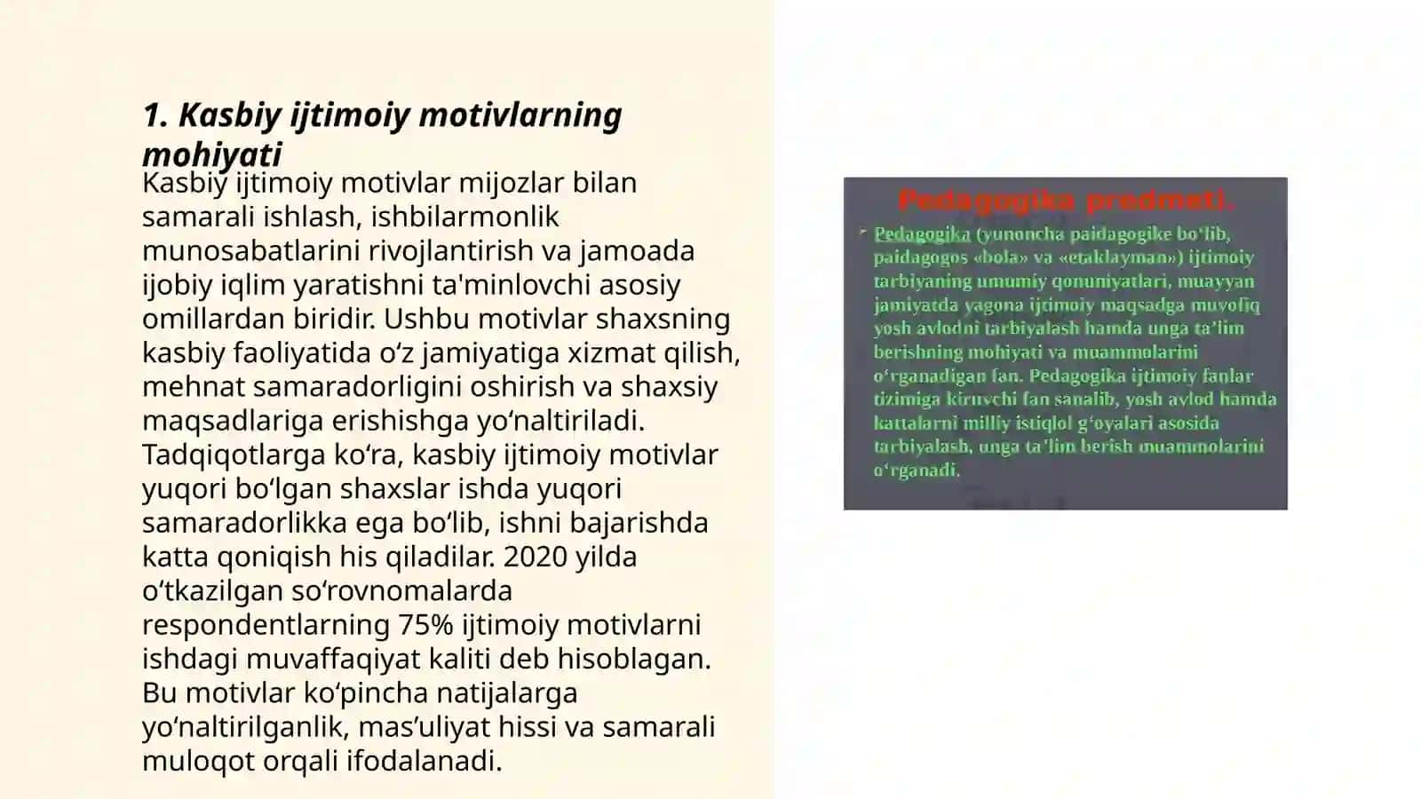 Kasbiy ijtimoiy motivlar 3