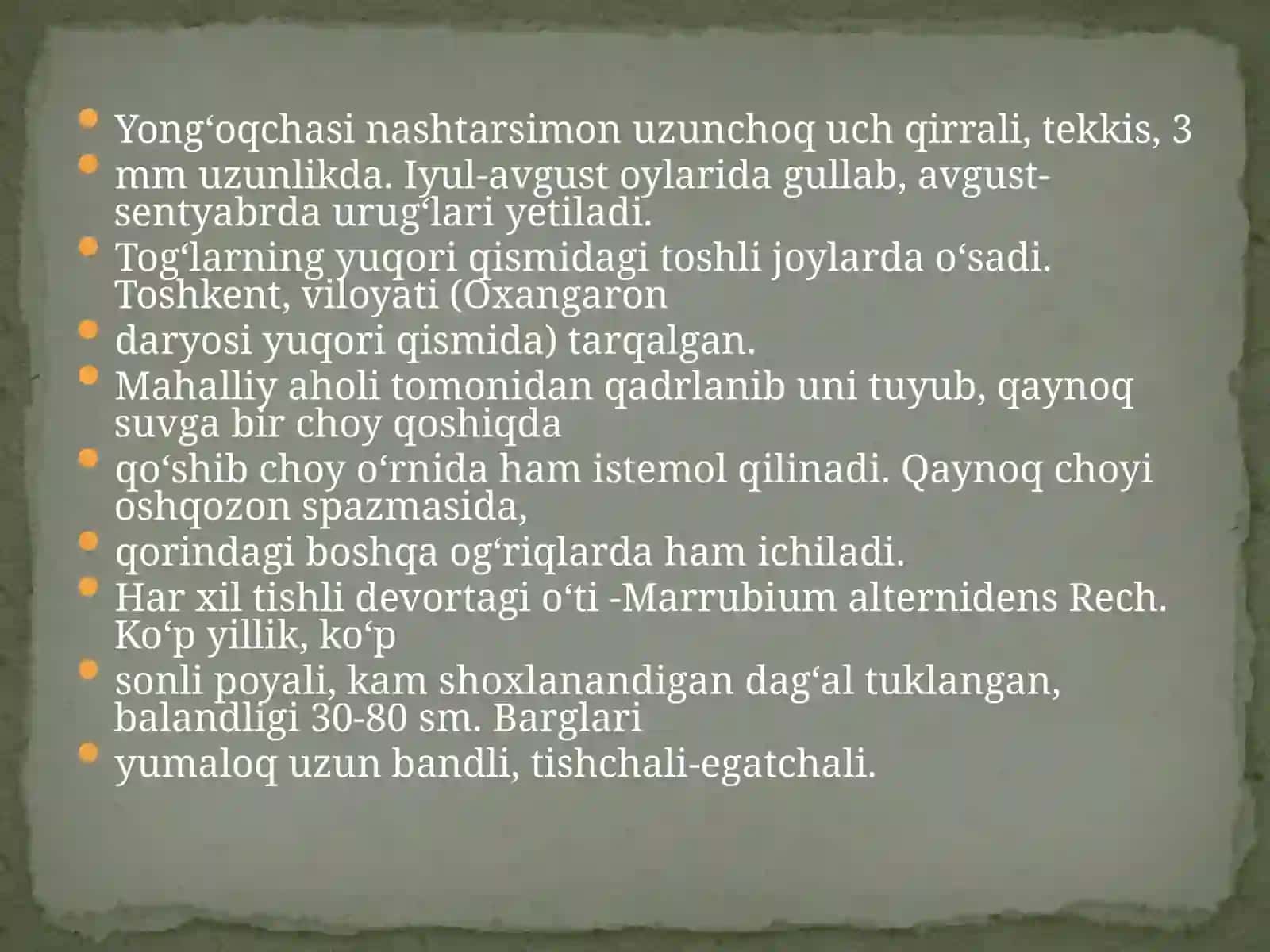Dorivor o'simliklar urug'chiligi va ko'chatchiligi 3