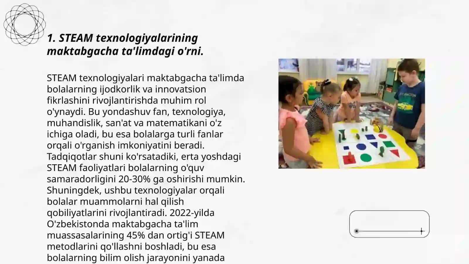 Maktabgacha ta'limda STEAM texnologiyalari 3