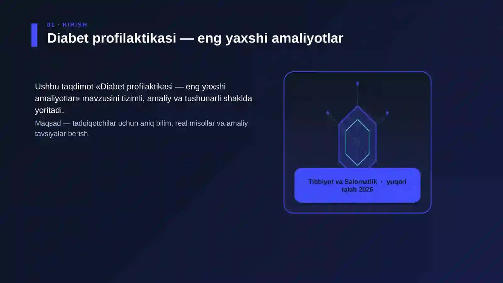 Diabet profilaktikasi — eng yaxshi amaliyotlar 3